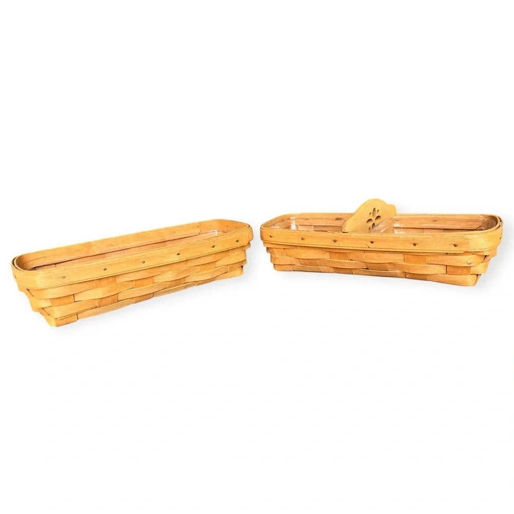 🌻Vintage Longaberger Cracker or Bread Baskets SET OF TWO (2)